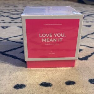 Jill & Ally Love You, Mean It Candle NEW WITH PLASTIC WRAPPING